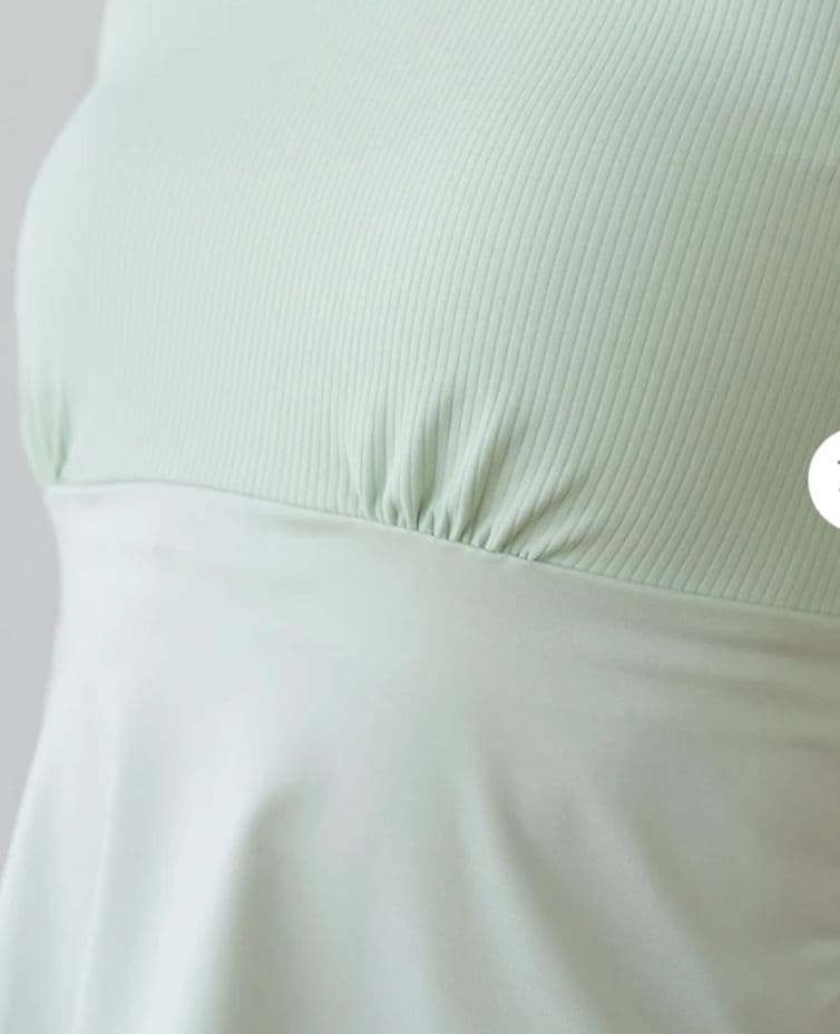 【新品】SUKALA ライトグリーン ベーシックフレアタンクトップ S