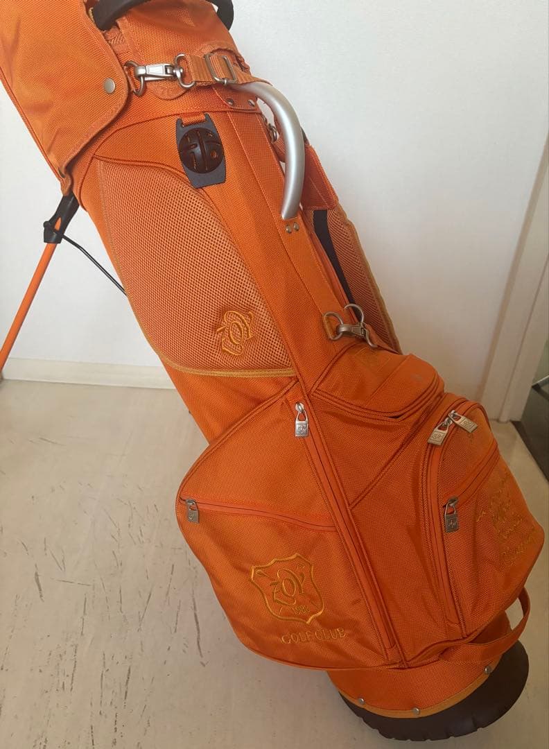 ZOY オレンジ スタンドゴルフバッグ レディース