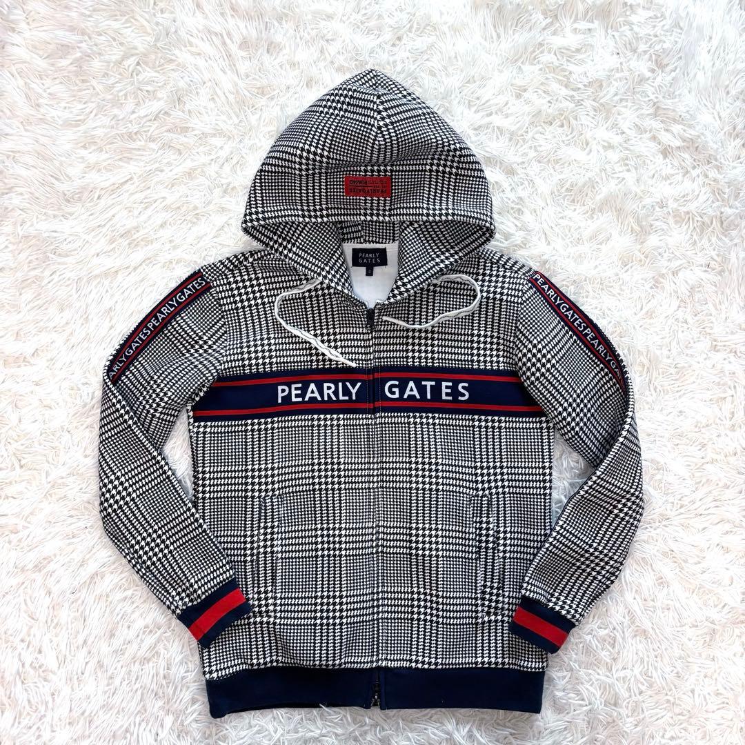 最新作 パーリーゲイツ セットアップ グレンチェック パーカー スカート