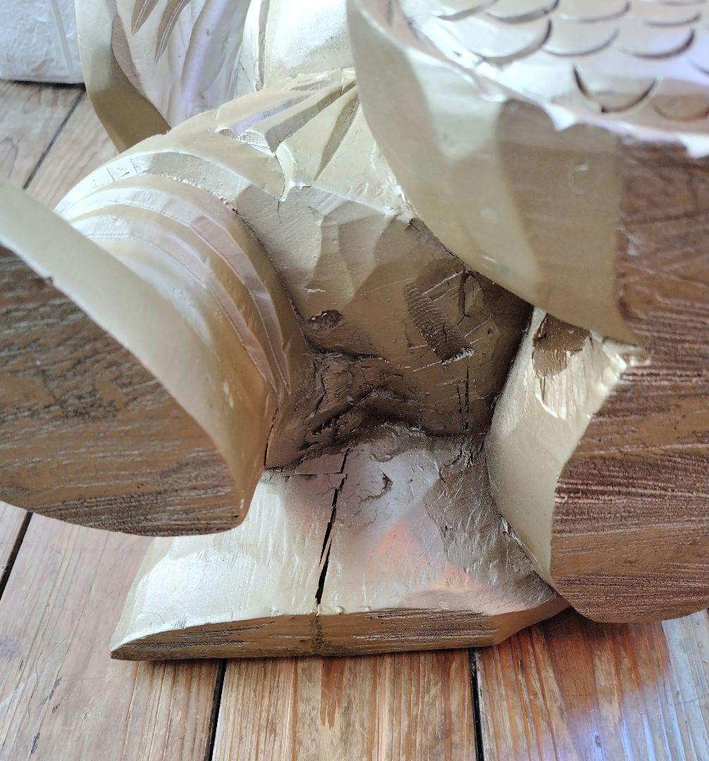 恵比寿 様 木彫り Japanese Wooden Ebisu 彫刻 縁起物