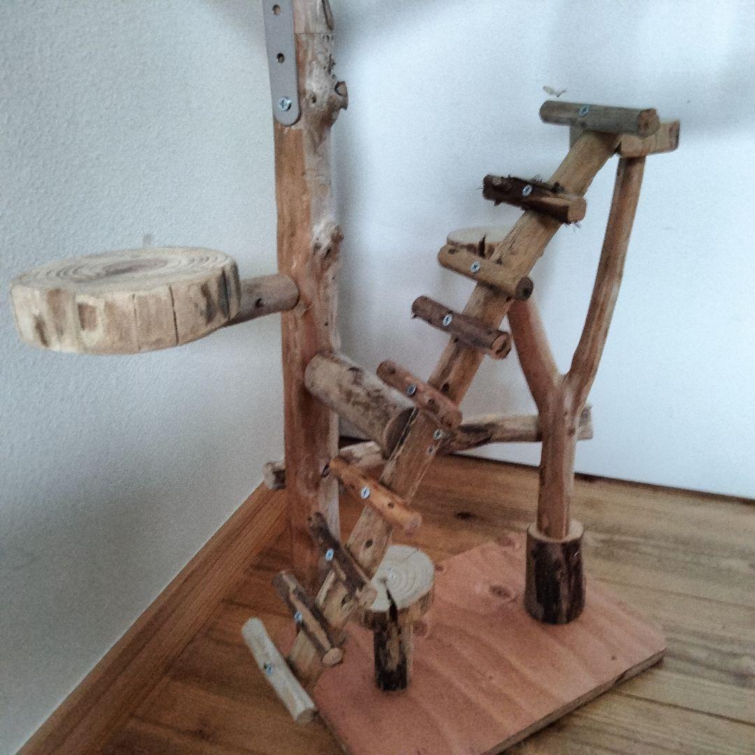 ET バードアスレチックジム 天然木 自然木 流木 止まり木 インコ