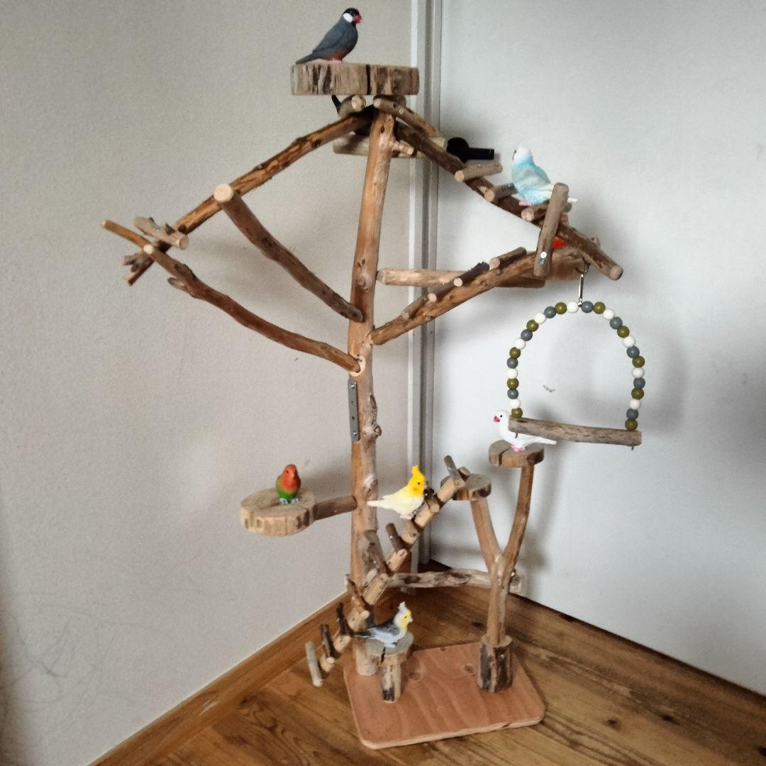 ET バードアスレチックジム 天然木 自然木 流木 止まり木 インコ