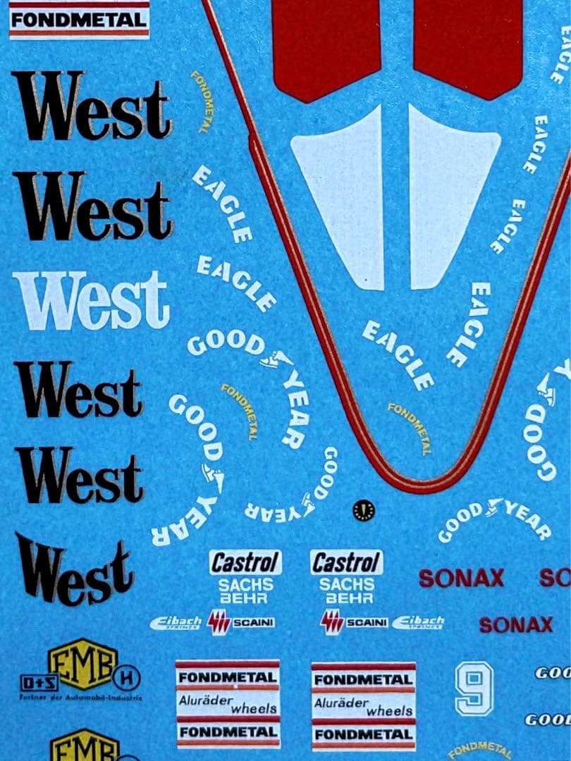 当時モノ タメオ 1/43 ザクスピード881 1988 モナコGP Tameo