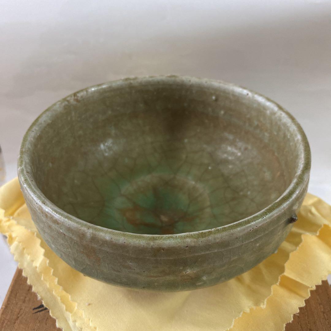 陶瓷器    茶道具   浅見隆三の綠釉茶碗