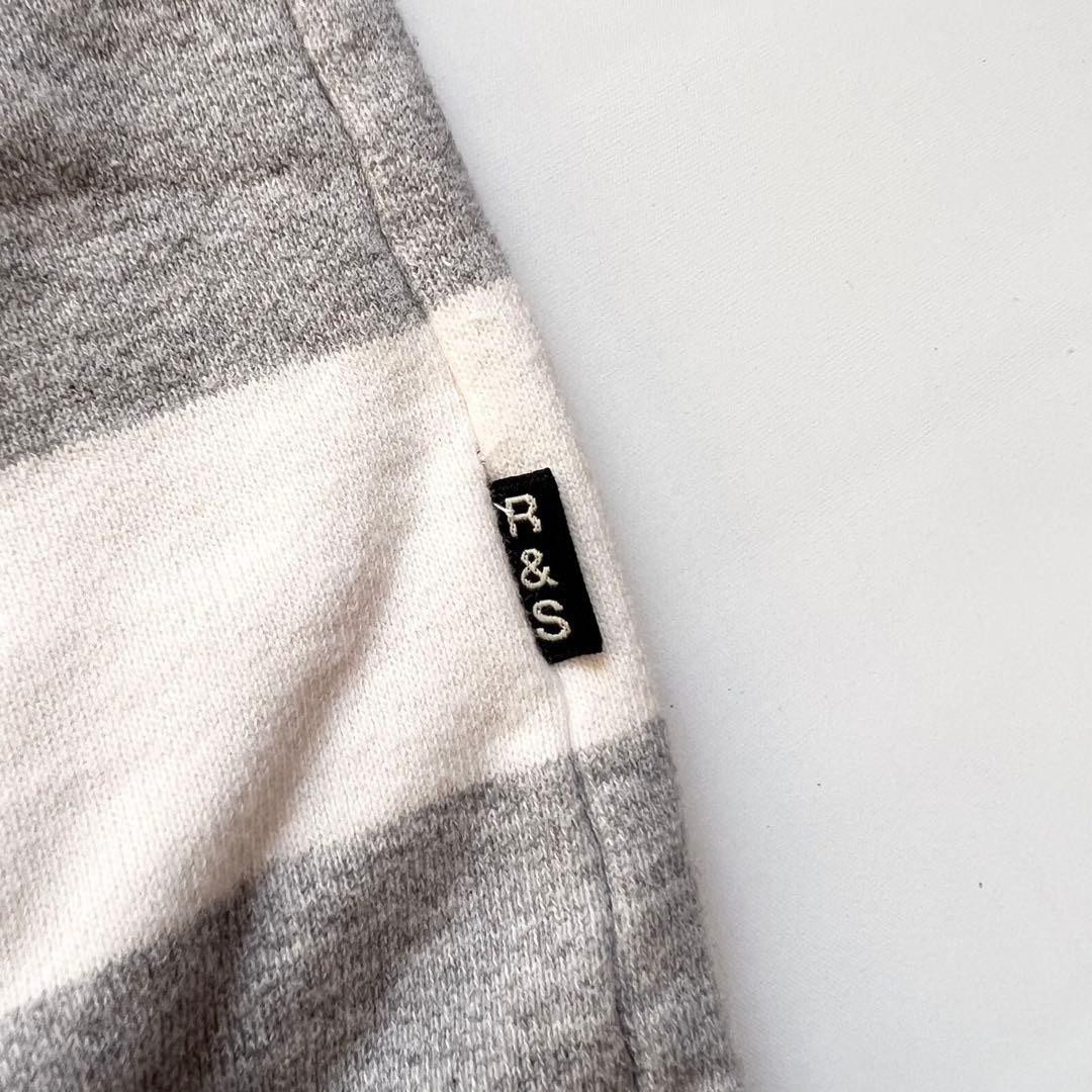 rough&swell ラフアンドスウェル　ボーダー　半袖スウェット　トレーナー