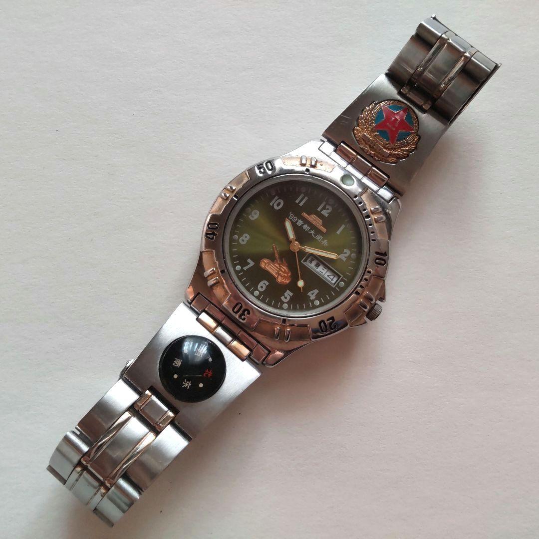 【珍品】中華人民共和国成立50周年 99年首都大閲兵 ミリタリー 中国軍 時計