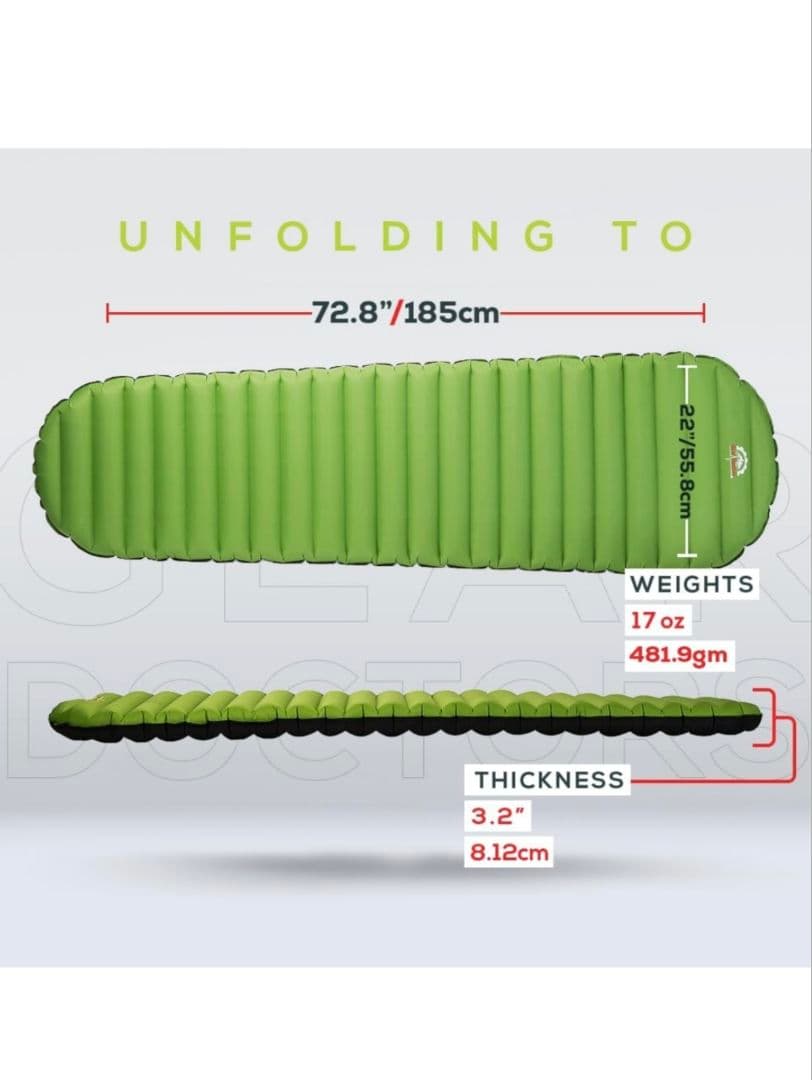 Gear Doctors 超軽量 エアーマット (Multicolor)