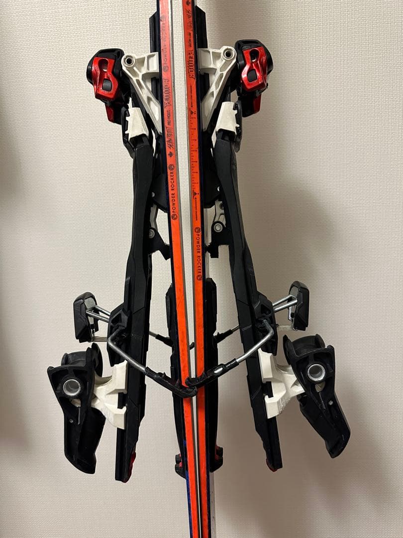 バックカントリー　スキー板　K2 120mm幅・ツアービンディング・シール付