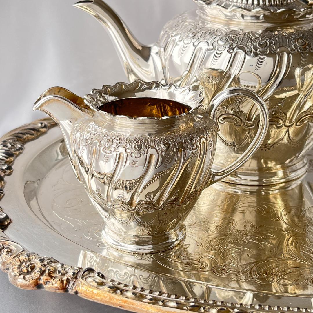 【James Dixon 】 ビクトリアン ティーセット 3点 ティーポット