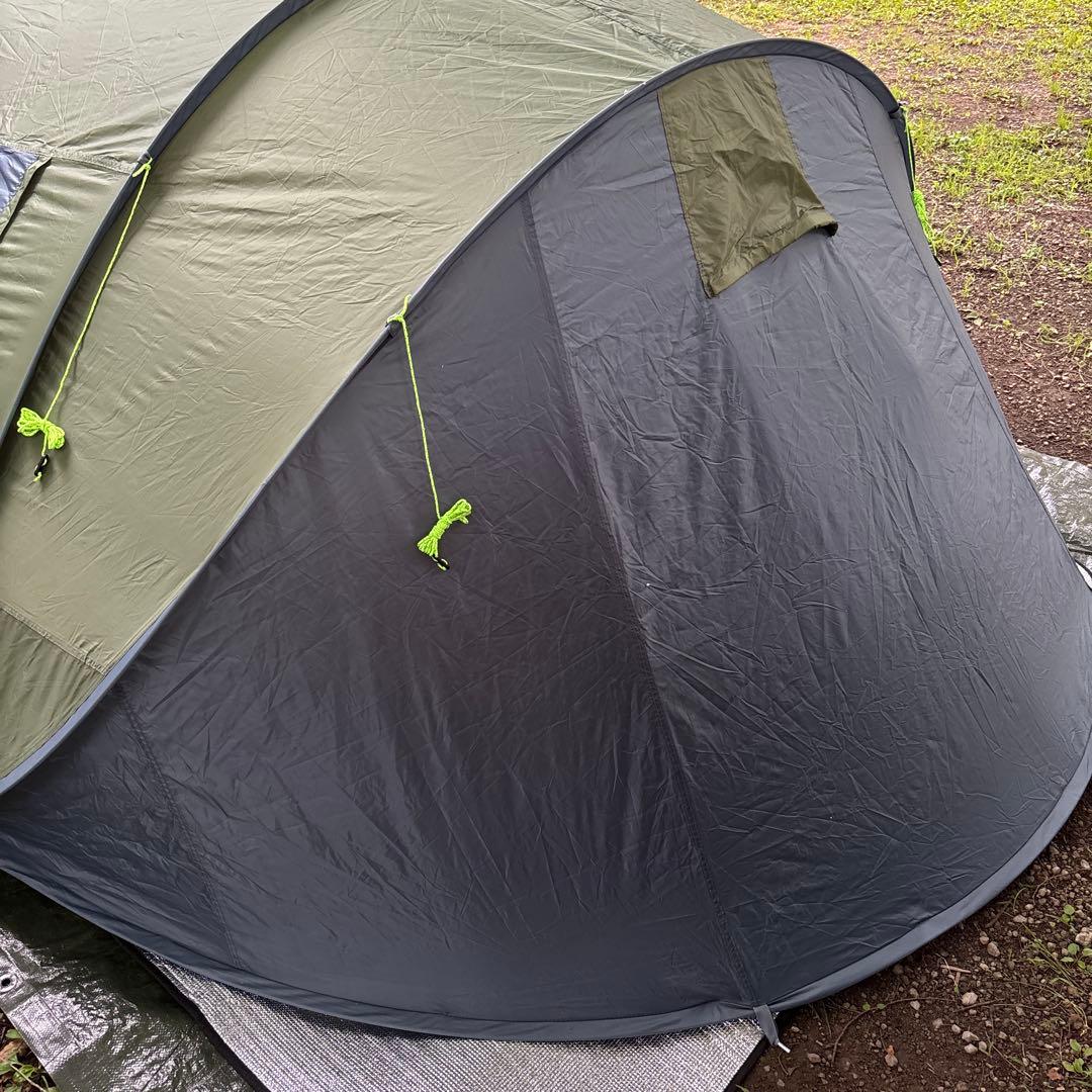 HUI LINGYANG ドーム型テント グレー・オリーブ