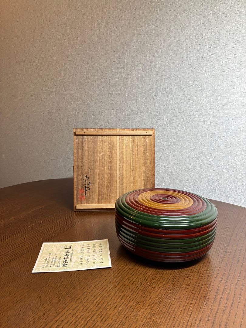 平安 三上揚光堂　漆器　古満　菓子器　食籠