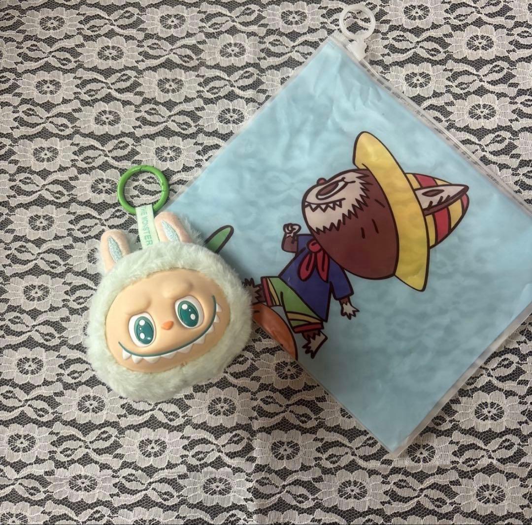 海外限定 ラブブ ジモモ ビッグサイズ 茶色白色セット38cm 頭ブブおまけ