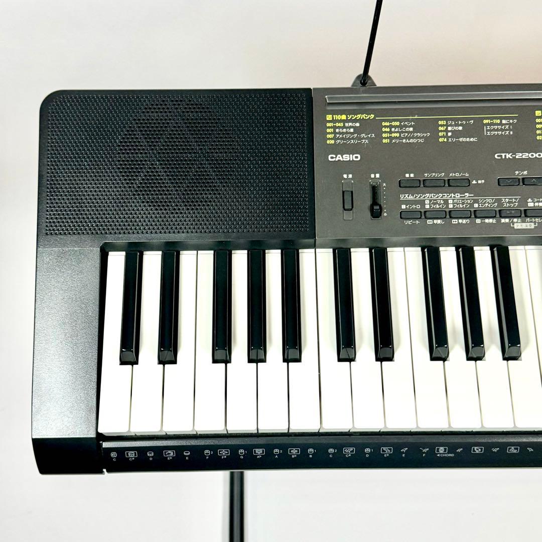 CASIO カシオ 電子キーボード CTK-2200 スタンド フットペダル付き