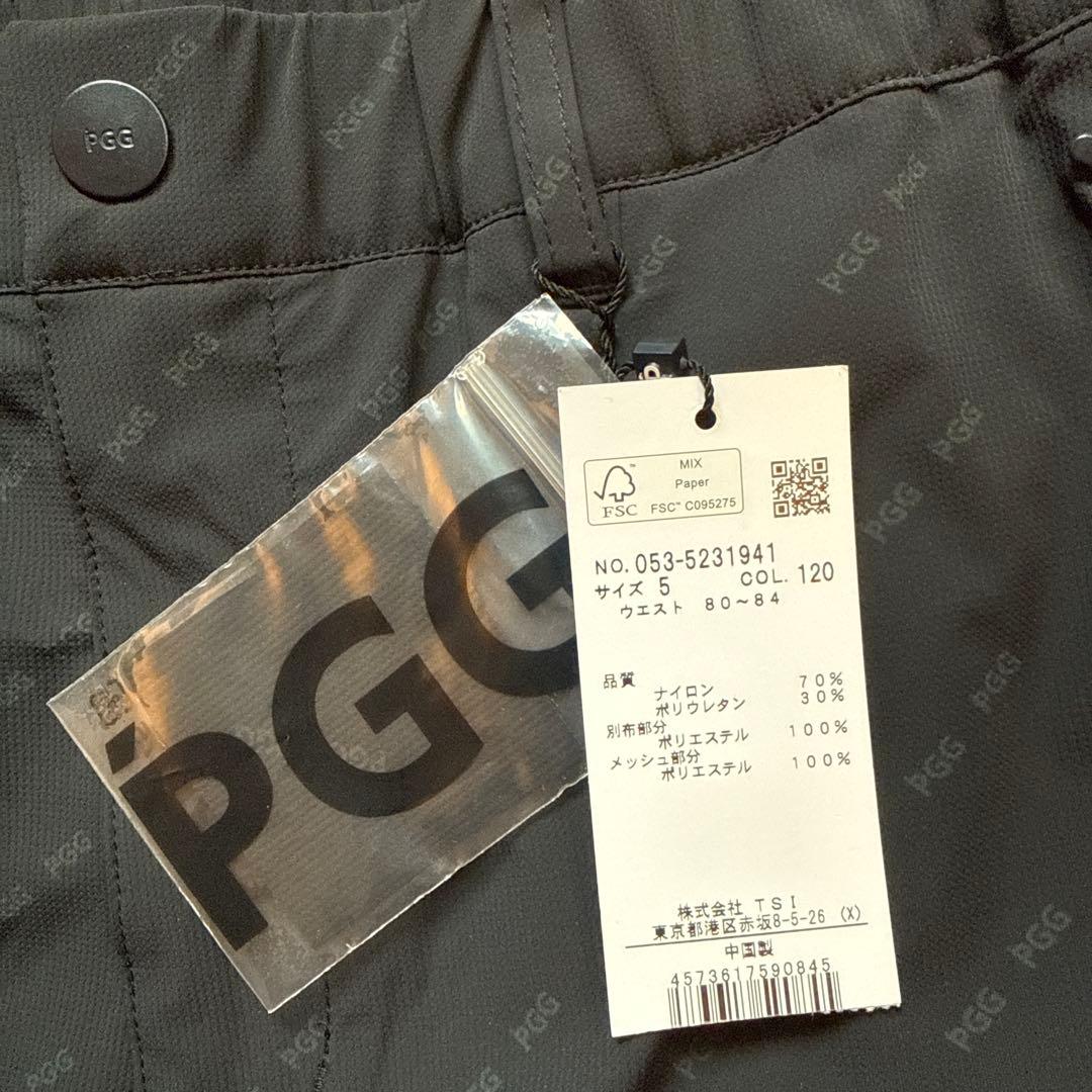 PGG　ゴルフパンツ ブラック ゴルフウェア　ナイロン　パーリーゲイツ