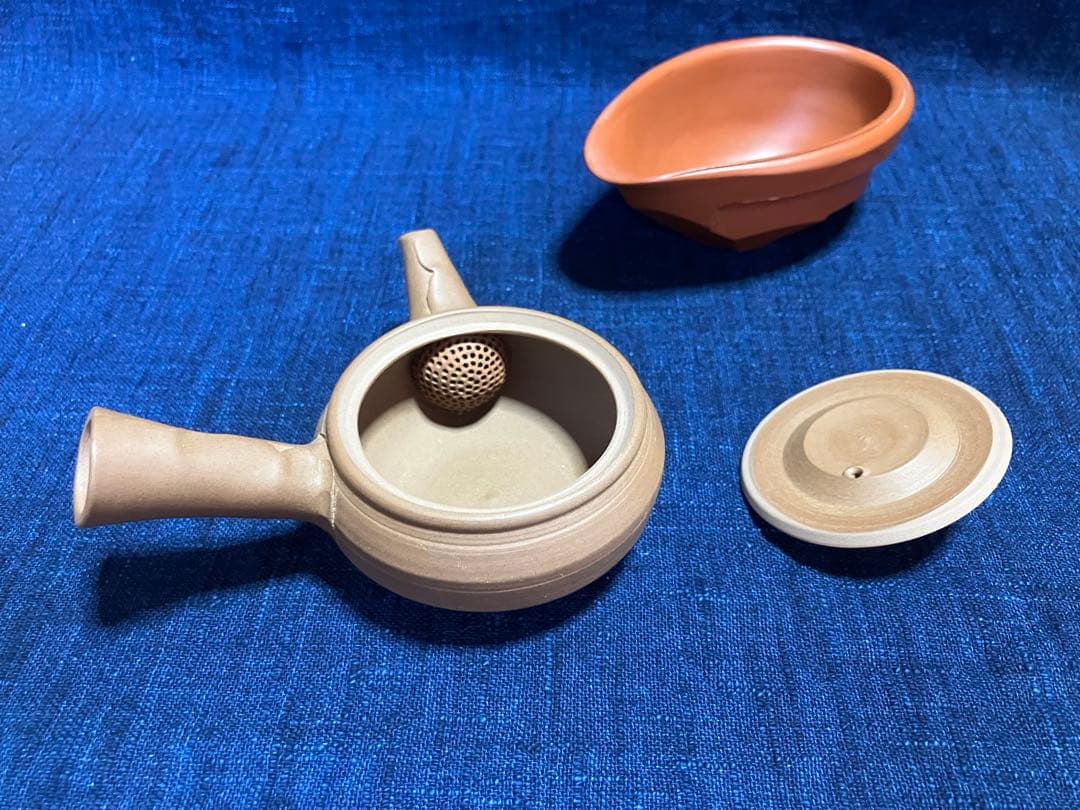 急須　石水　稲葉石水　茶注　常滑焼　煎茶　茶道具