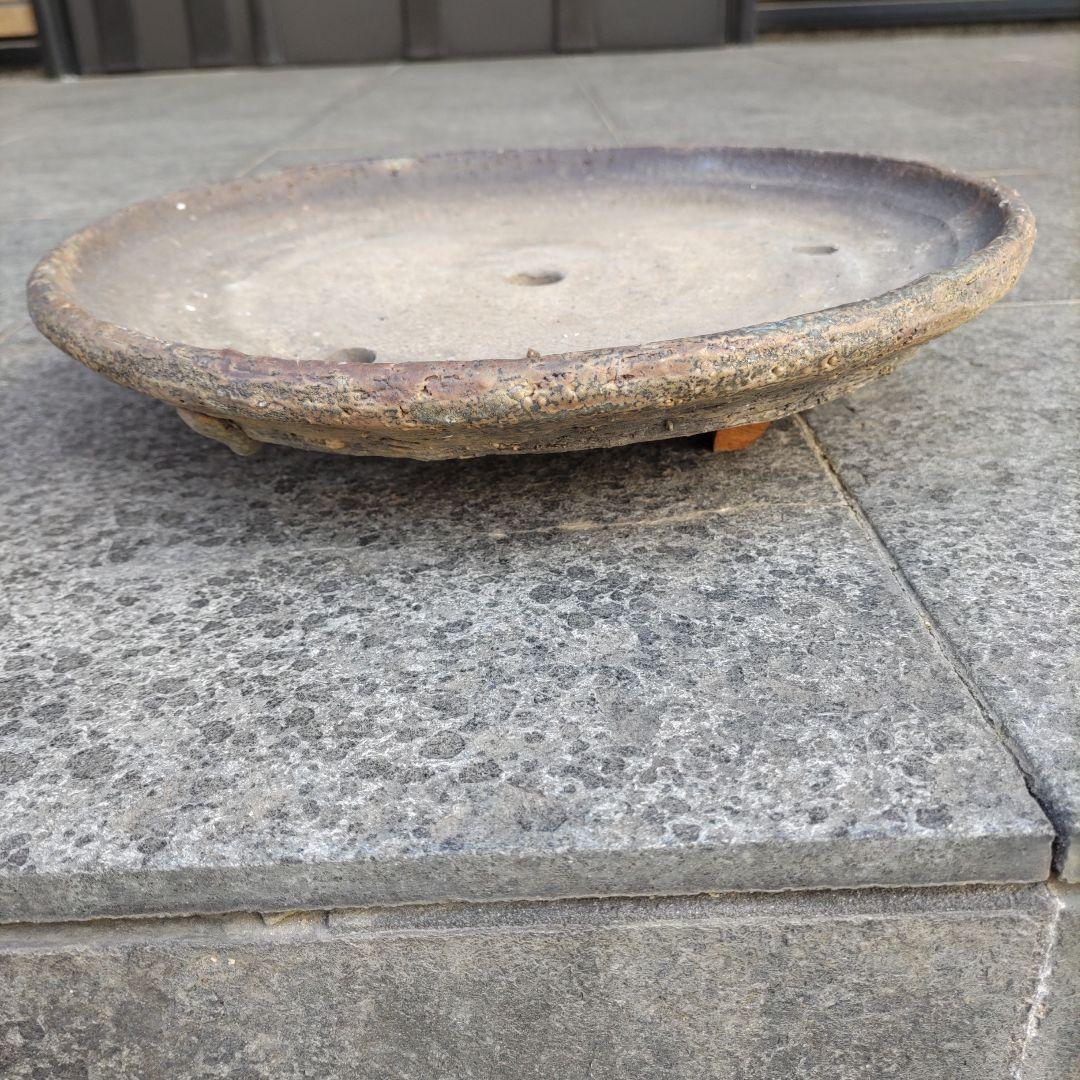 義村秀峰の盆栽鉢、山野草鉢、年代物、常滑焼民芸工芸士、常滑焼、古鉢、