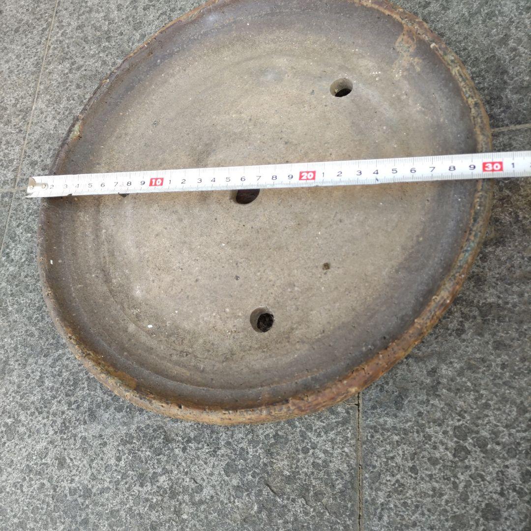 義村秀峰の盆栽鉢、山野草鉢、年代物、常滑焼民芸工芸士、常滑焼、古鉢、