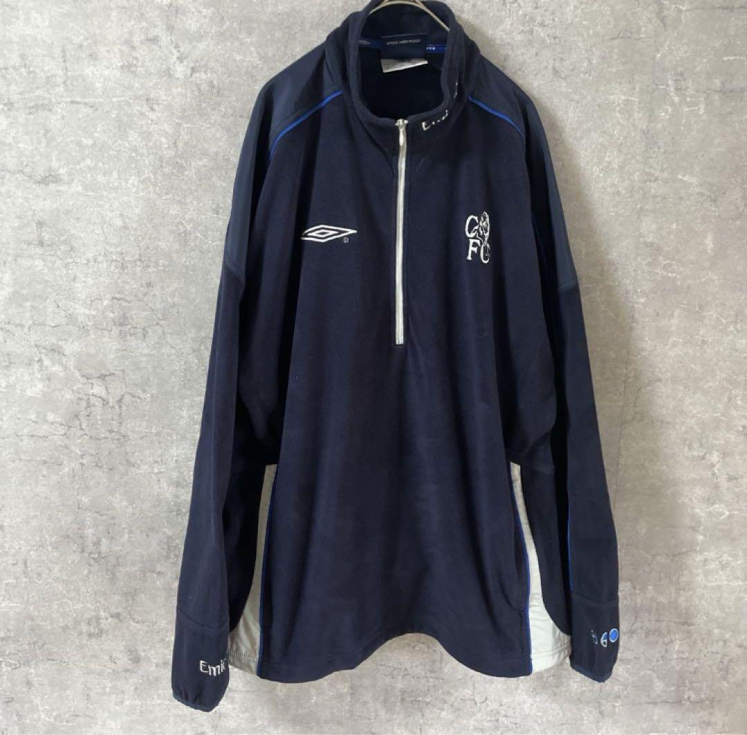 チェルシー　CFC ハーフジップUMBRO フリースジャケット　ＬメンズB1