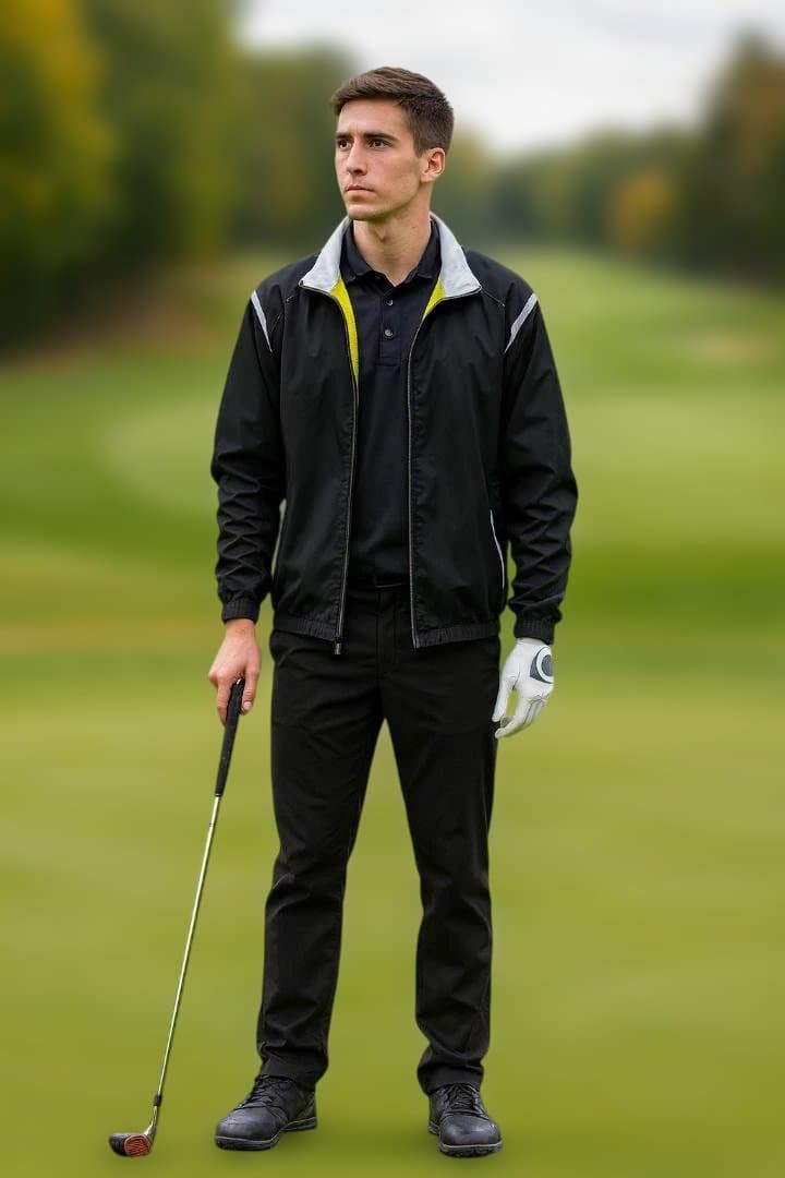 Le coq sportif 　透湿防水機能 裏メッシュ、肘と膝ジッパーで七分に