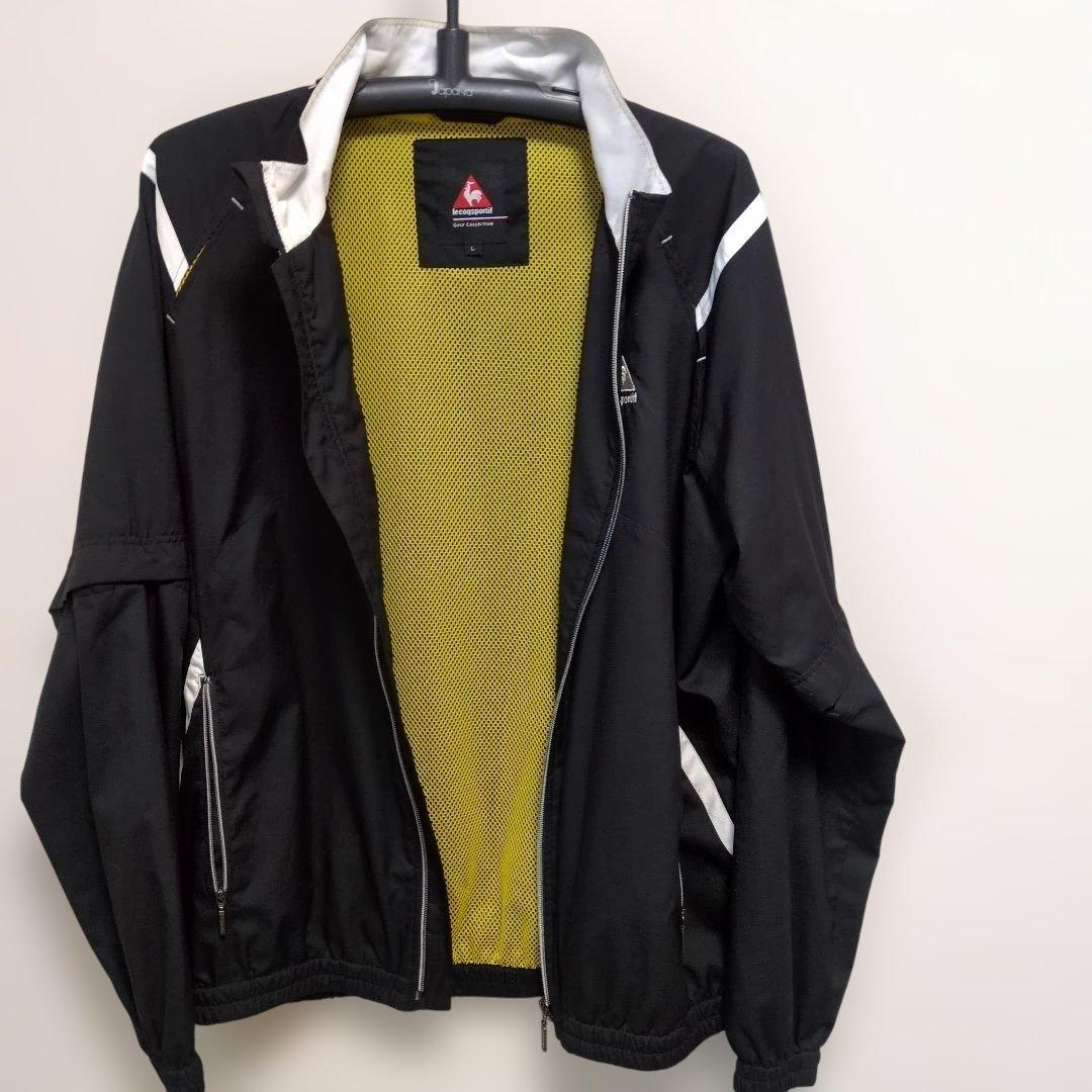 Le coq sportif 　透湿防水機能 裏メッシュ、肘と膝ジッパーで七分に