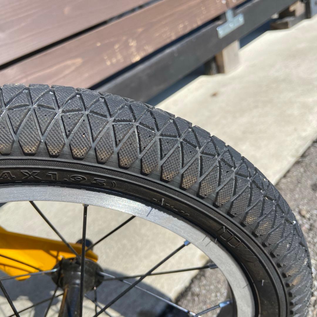 自転車 14インチ　イエロー　幼児　子供