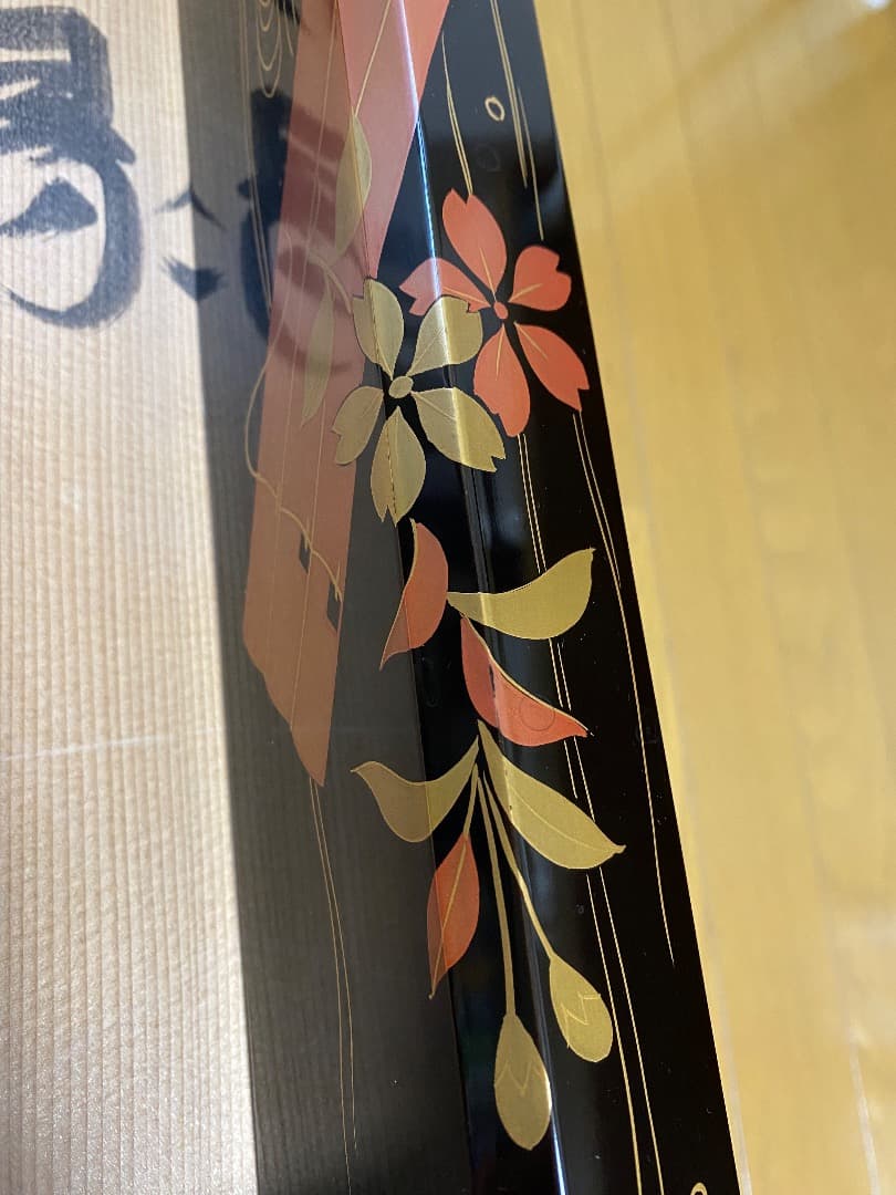 ¥49.800からお値下げ中 塗師 ・蒔絵師　道場宗廣造　花筏蒔絵　炉縁