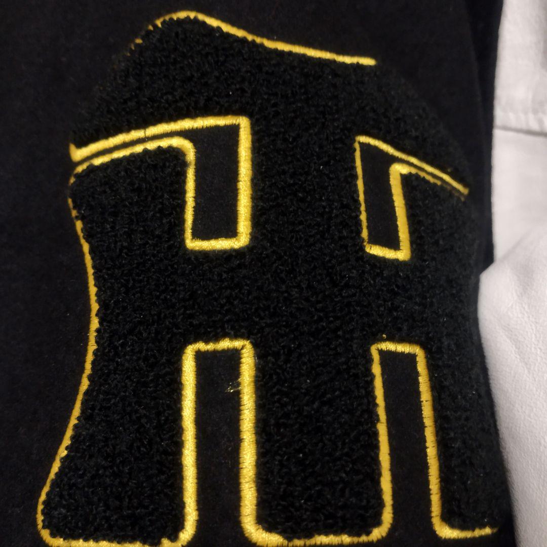 阪神タイガース MIZUNOプロ スタジャン　ダイヤモンドプラス　袖レザー　L