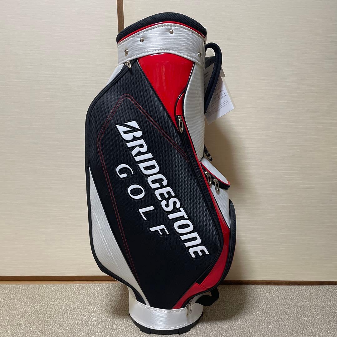 【新品未使用】BRIDGESTONE GOLF キャディバッグ 黒赤白