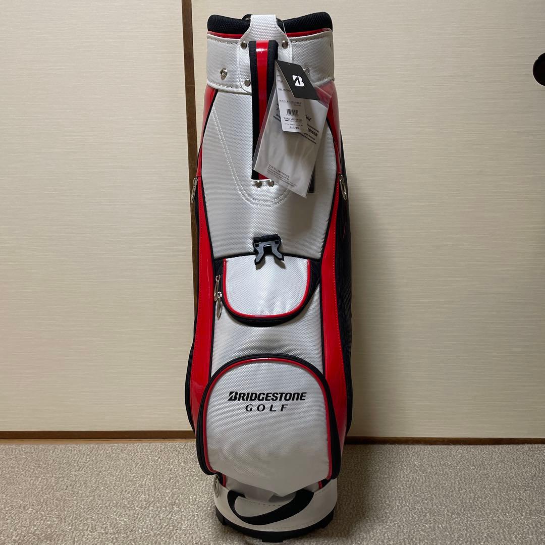 【新品未使用】BRIDGESTONE GOLF キャディバッグ 黒赤白