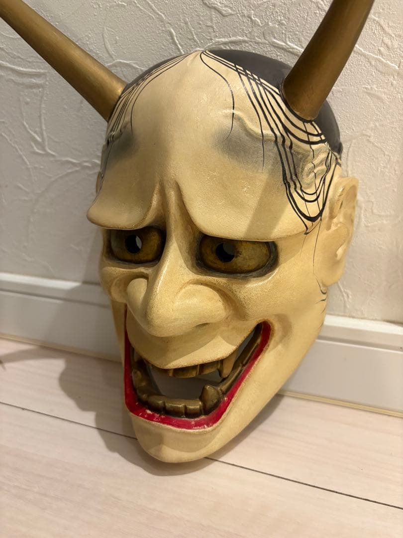 能面 般若 木彫面