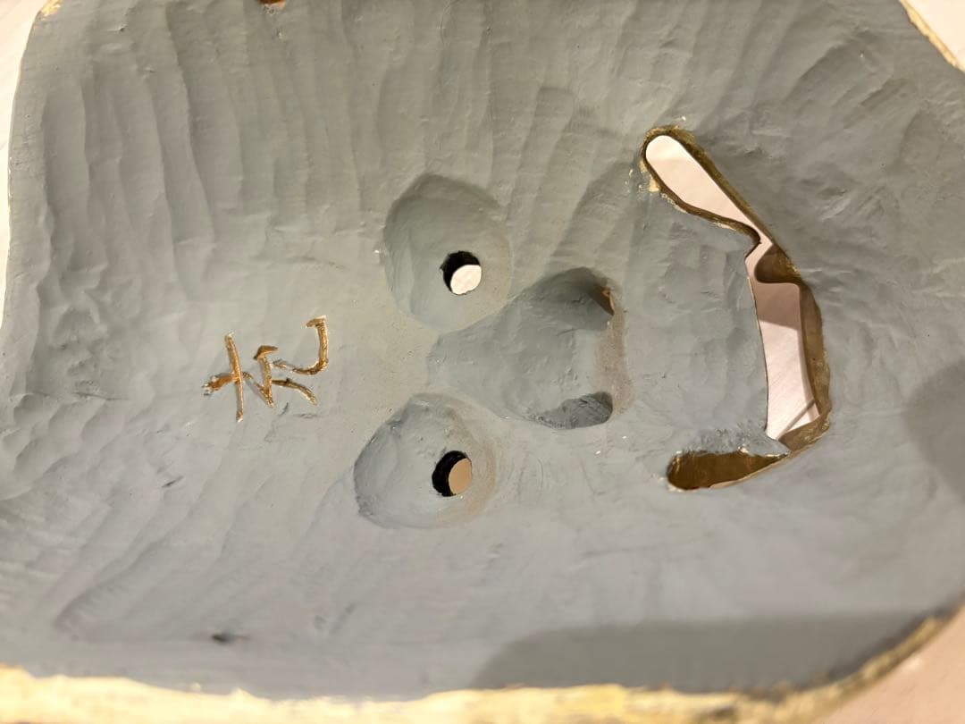 能面 般若 木彫面