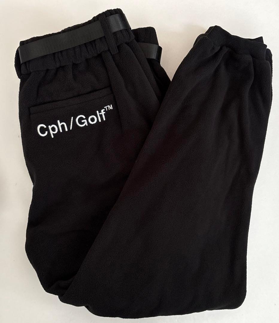 フォロー割引あり　完売品　キャプテンズヘルムゴルフ　フリースジョガーパンツ　黒L