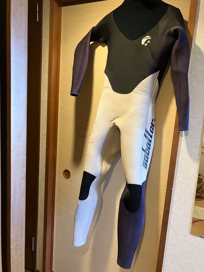 サバーレウエットスーツ　ボーイズ セミドライ　 ブラック/ホワイト/パープル