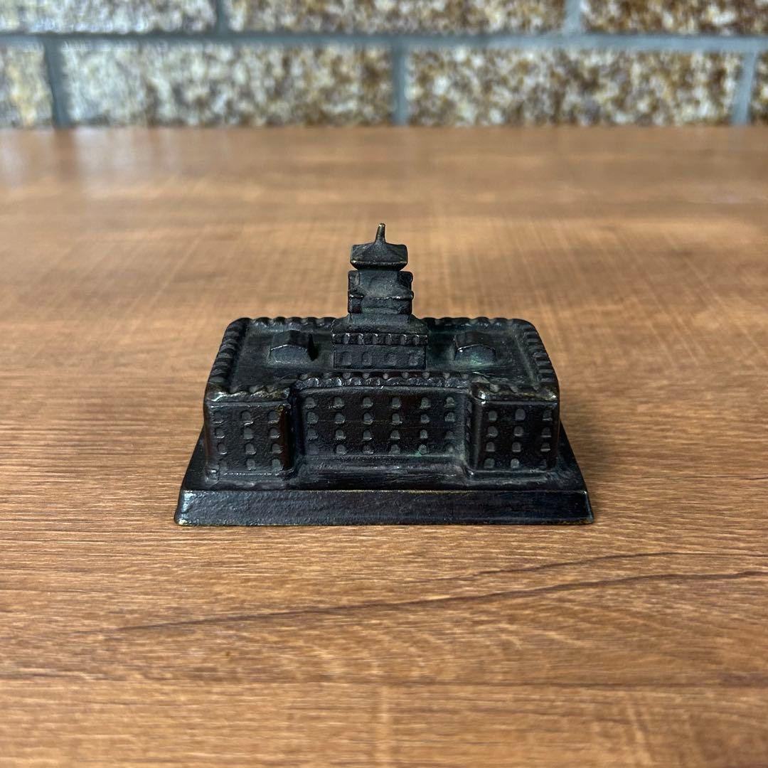 戦前 満州帝国 日本軍 三菱康徳会館 新築記念 文鎮 康徳2年 昭和10年 歴史