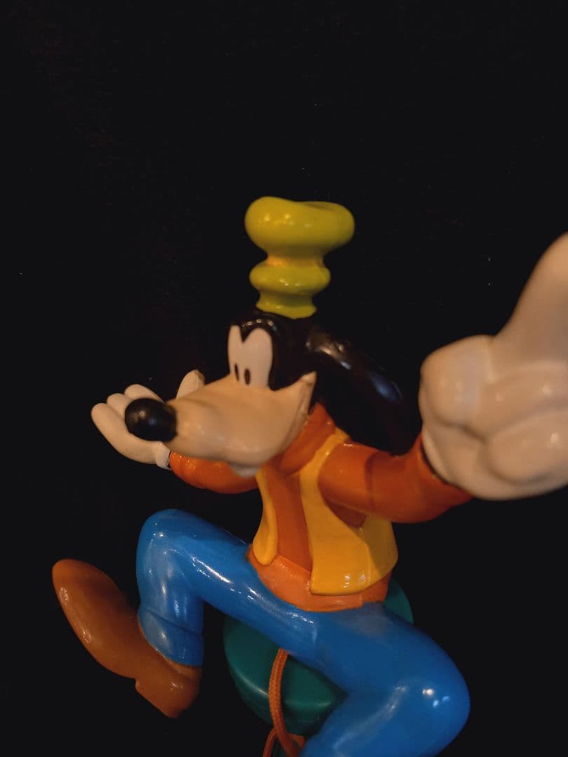 レトロ　ディズニー　グーフィー　おもちゃ　フィギュア　ソフビ　希少　レア