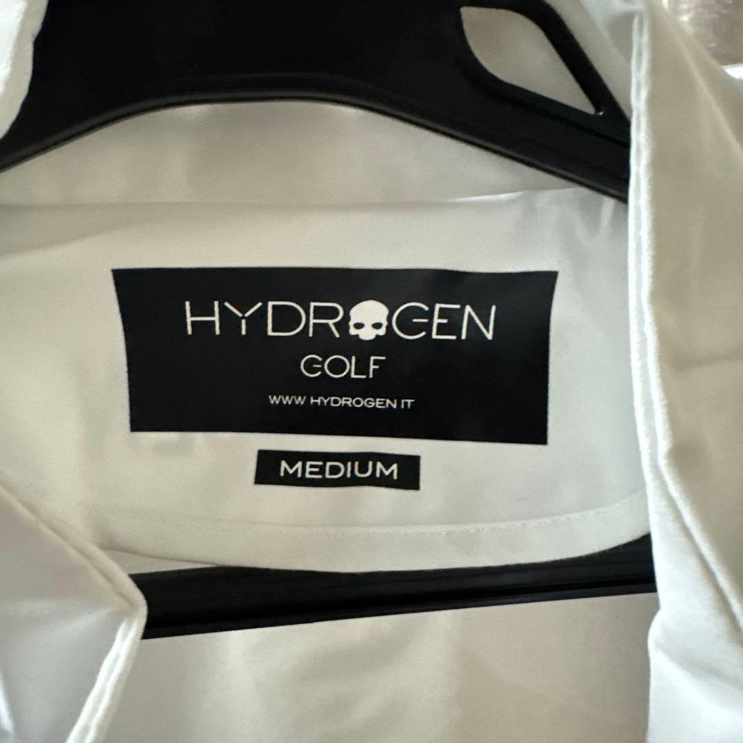 HYDROGEN ゴルフウェア　ホワイト/ネイビー