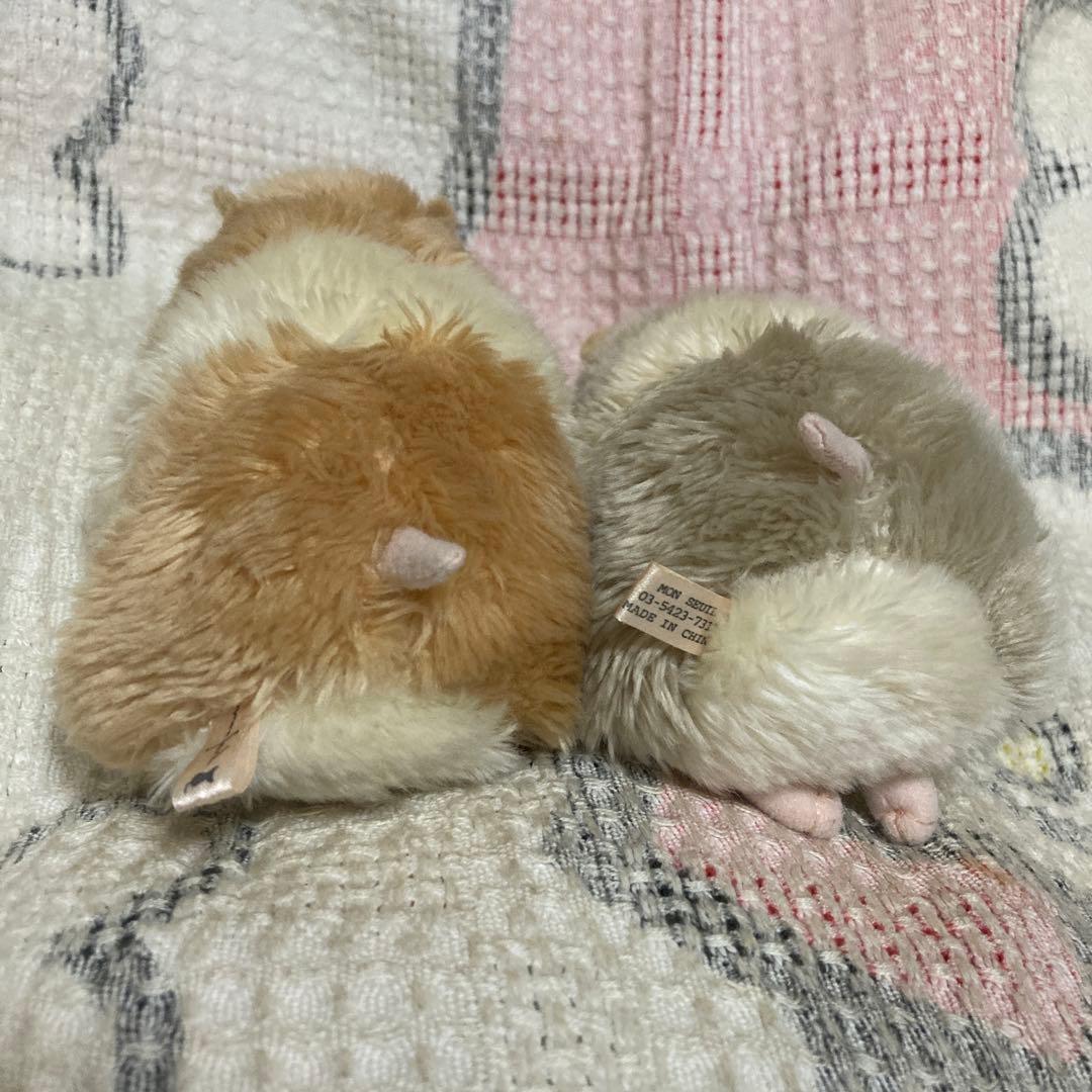 モンスイユ　ハムスター　ぬいぐるみ　2コセット 中古品　バラ売り不可