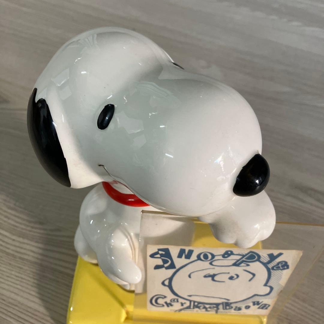 スヌーピー SNOOPY フォトスタンド 陶器 ヴィンテージ 20cm