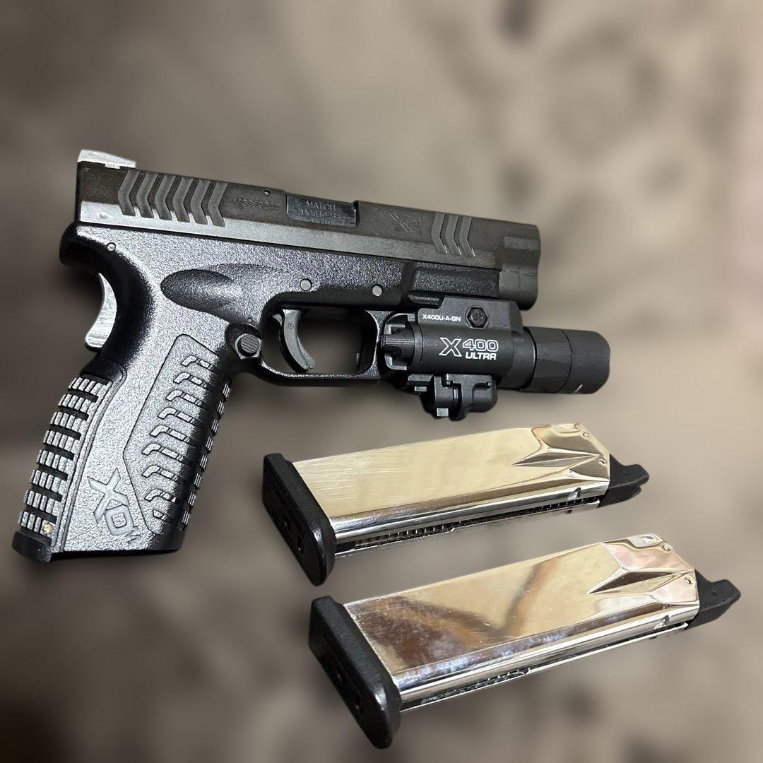 動作良好 東京マルイ ガスブローバック XDM 40 外装カスタム