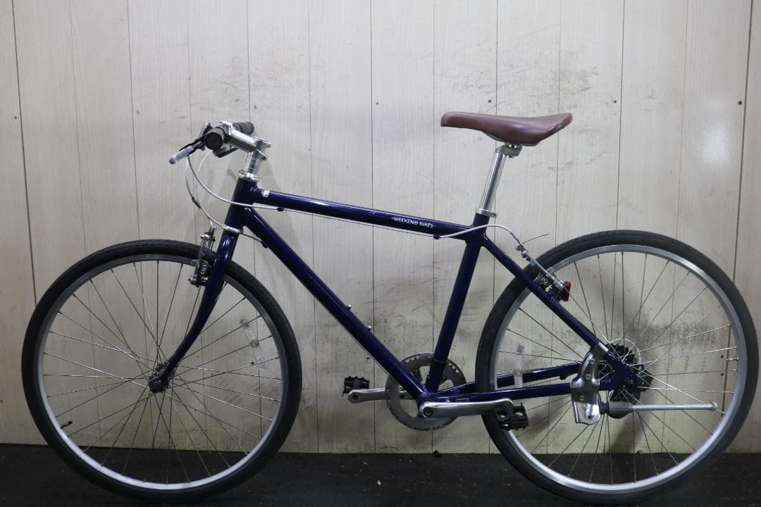 あさひ製WEEKEND アルミ 26型 シマノ7速 440mm BLUE クロス