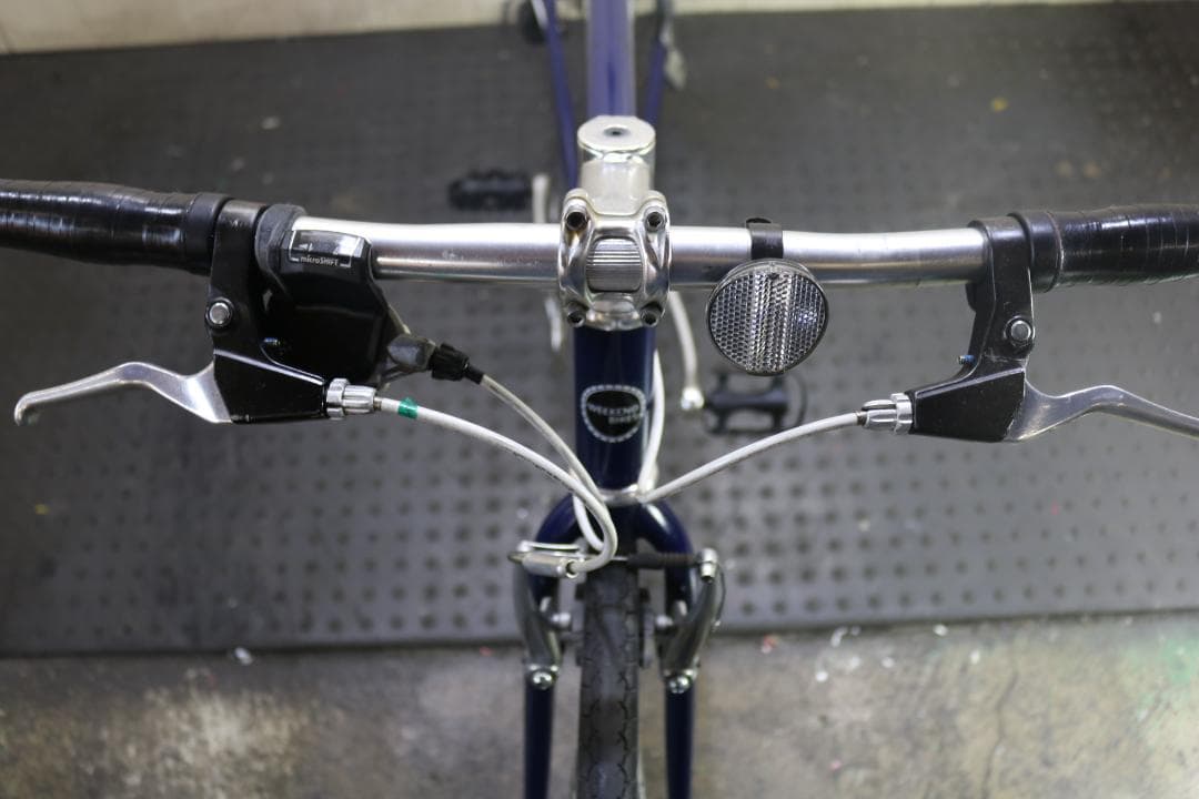 あさひ製WEEKEND アルミ 26型 シマノ7速 440mm BLUE クロス