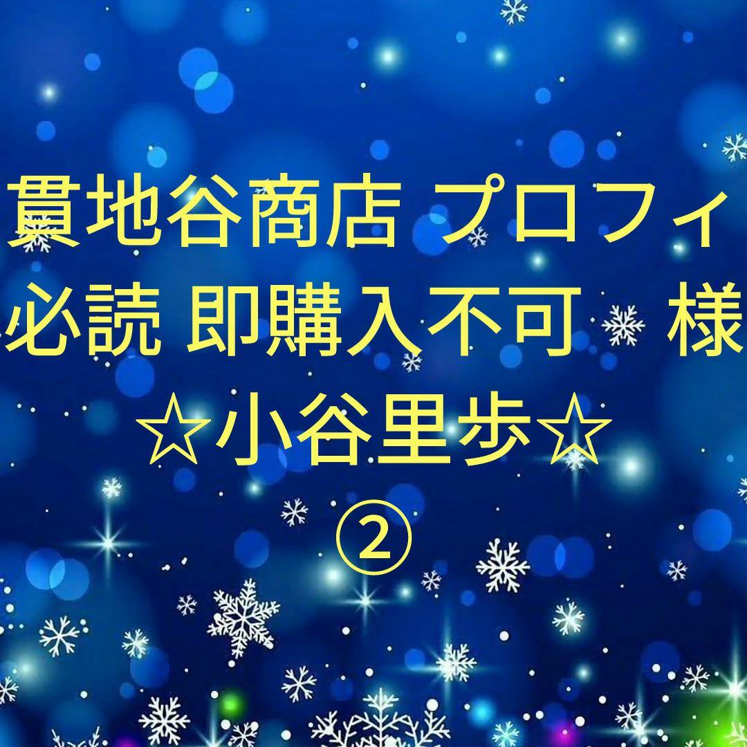 貫地谷商店 プロフィ必読 即購入不可　　小谷里歩セット②