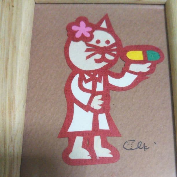 ◆新品、未使用◆ 奥居 匡さんの作品　切り絵作家 　額縁付