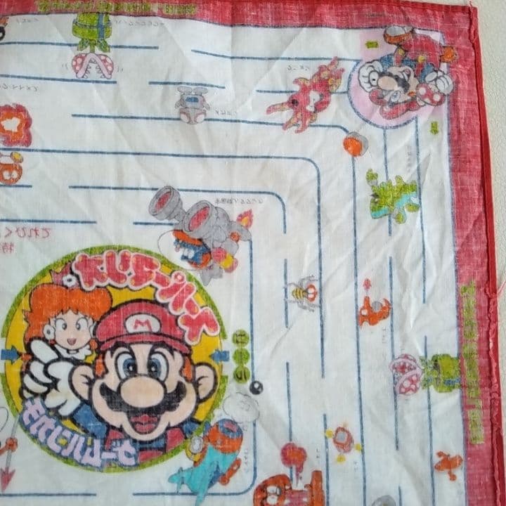 スーパーマリオ ハンカチ　マリオ　スーパーマリオブラザーズ