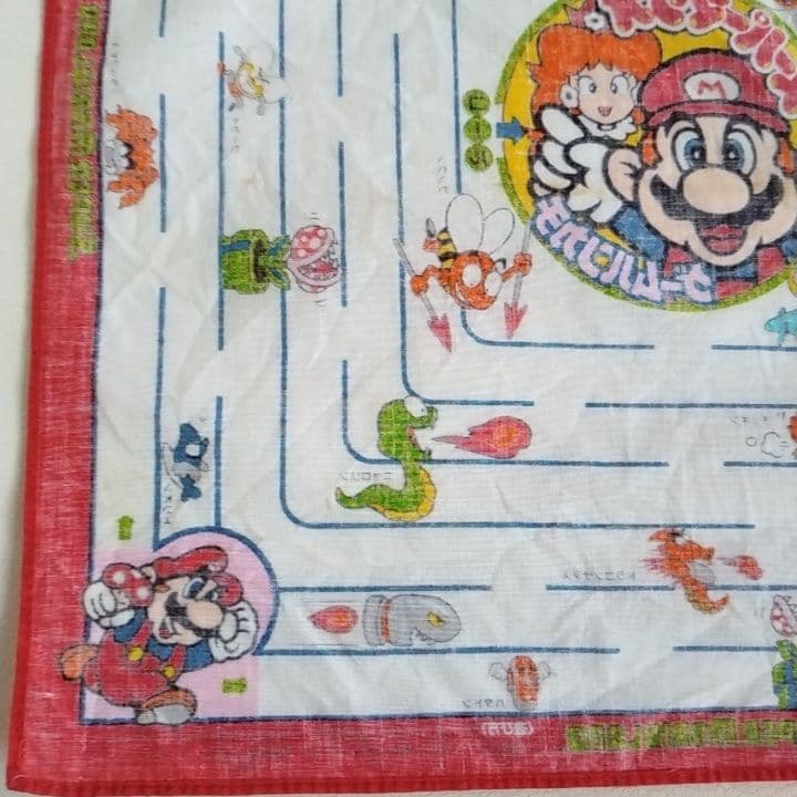 スーパーマリオ ハンカチ　マリオ　スーパーマリオブラザーズ