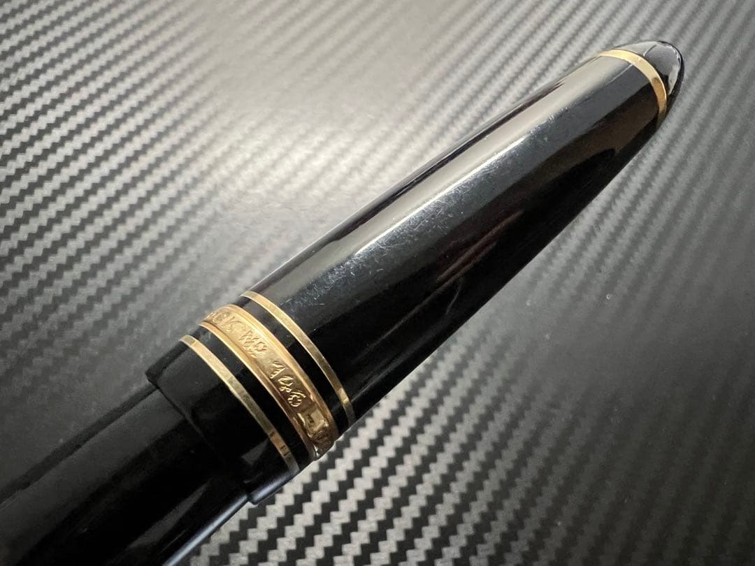モンブラン 万年筆 極美品 146 18C 全金 EF