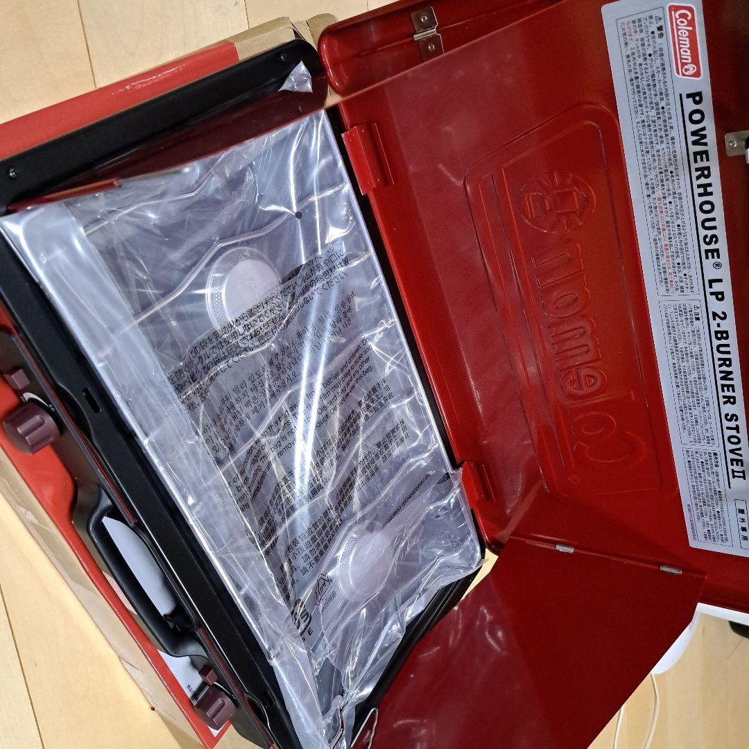 COLEMAN パワーハウスLPツーバーナーストーブII（レッド）