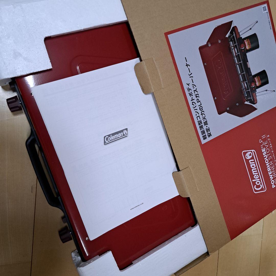 COLEMAN パワーハウスLPツーバーナーストーブII（レッド）