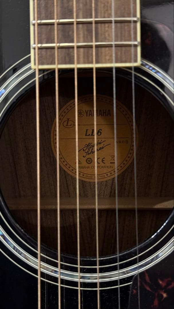 Yamaha アコースティックギター LL6AREブラック ケース付