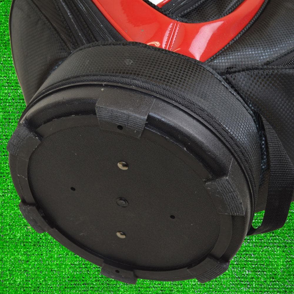 adidas アディダス ゴルフ キャディーバック９.０型【黒/赤】超美品！